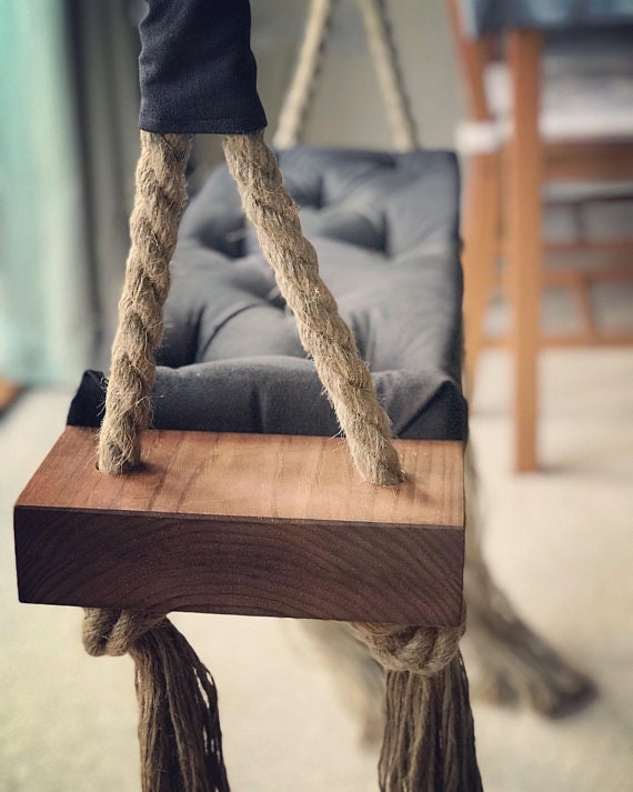 Extra large adult swing, Luxury Swing, Outdoor swing, Indoor Swing, Kids Swing, wooden swing, Hard wood swing, Oak swing, Sunbrella swing, walnut swing, hand made swing, made to measure swing, Swing chair, bar stool, oak furniture, natural swing,