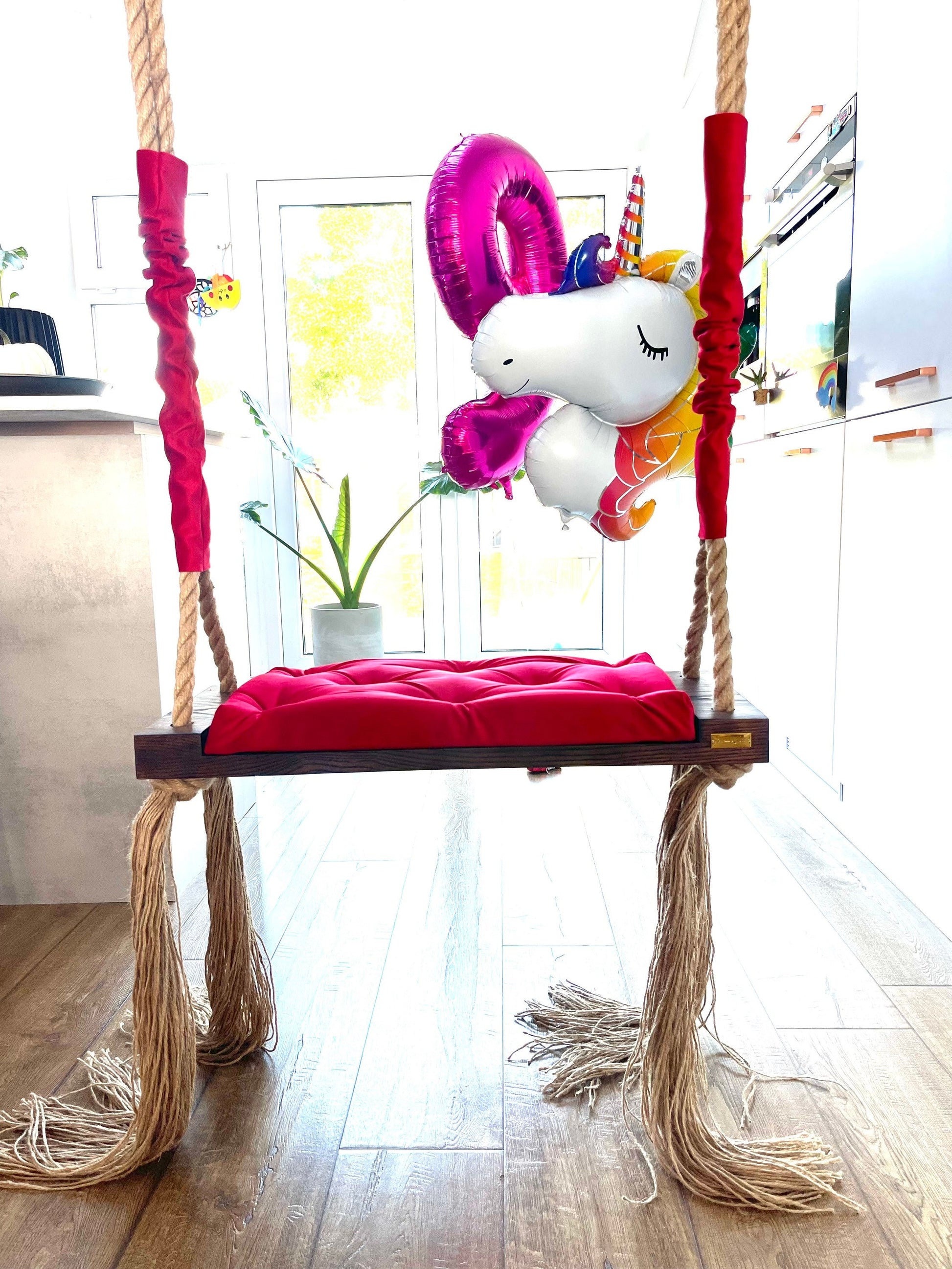 amazing birthday gift red swing chair